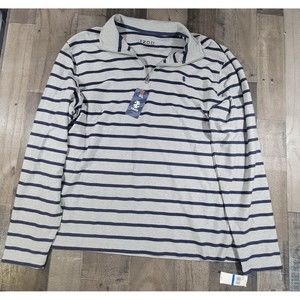 Izod Mens Size XL Pullover Sweater Quarter Zip Premium Essentials Stretch Cotton